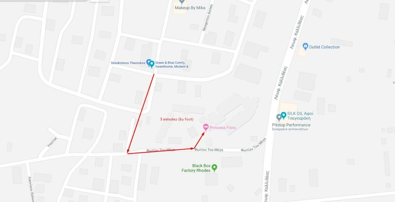 Luxury - Comfy Center Rodos Apartment Asgourou Ngoại thất bức ảnh